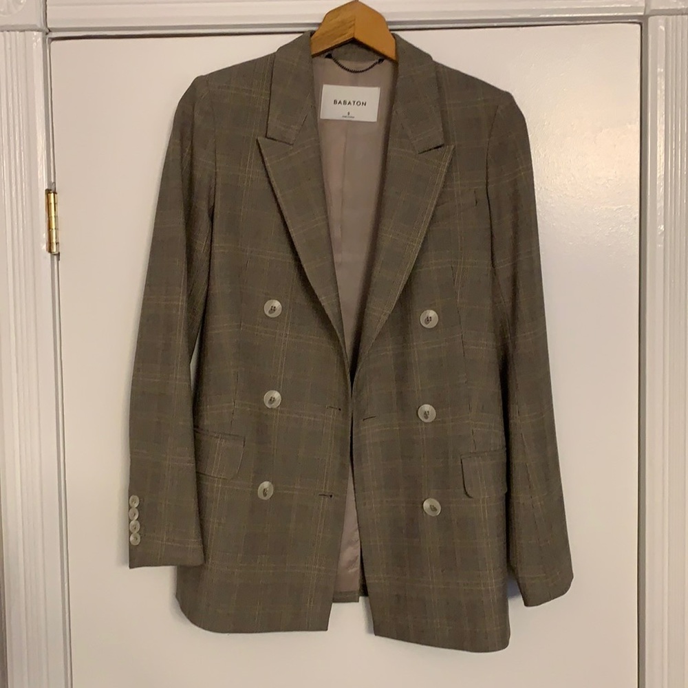 Babaton Samuel Checkered Blazer